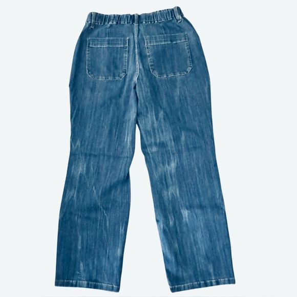 Judy Blue Sz 14W High Rise Elastic Waist Straight Jeans Cotton-Rayon-Poly-Lycra - Picture 5 of 8